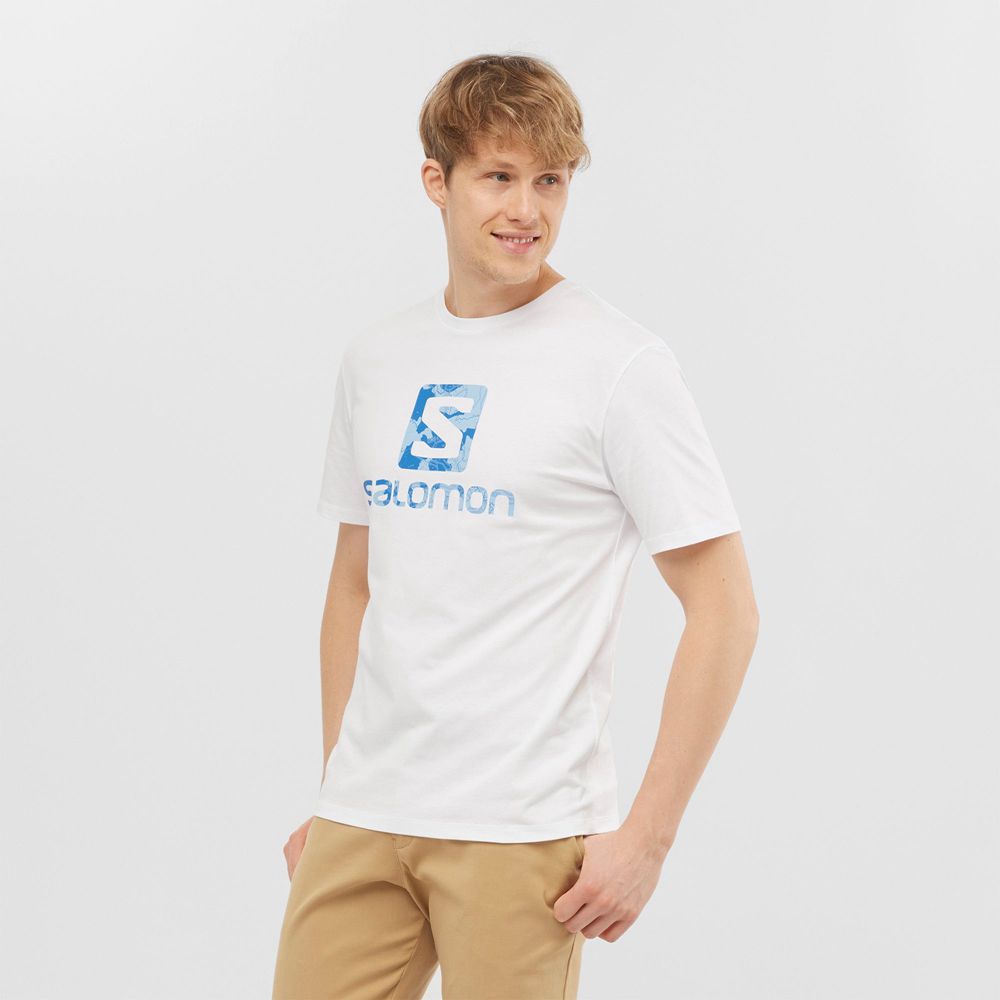 Salomon T-Shirts Herre Hvide - OUTLIFE LOGO (DMJHL-1478)